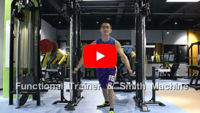 史密斯小飞鸟组合健身器材 多功能综合训练器视频