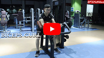 二头肌训练器 肱二头肌健身器材演示视频
