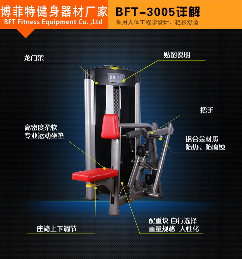 坐式拉背训练器